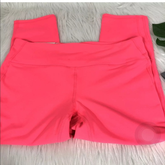 Gap Fit Leggings Neon Pink Cropped Capri Sz M - Picture 3 of 6